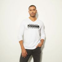Polera Manga Larga Casual Algodón Hombre