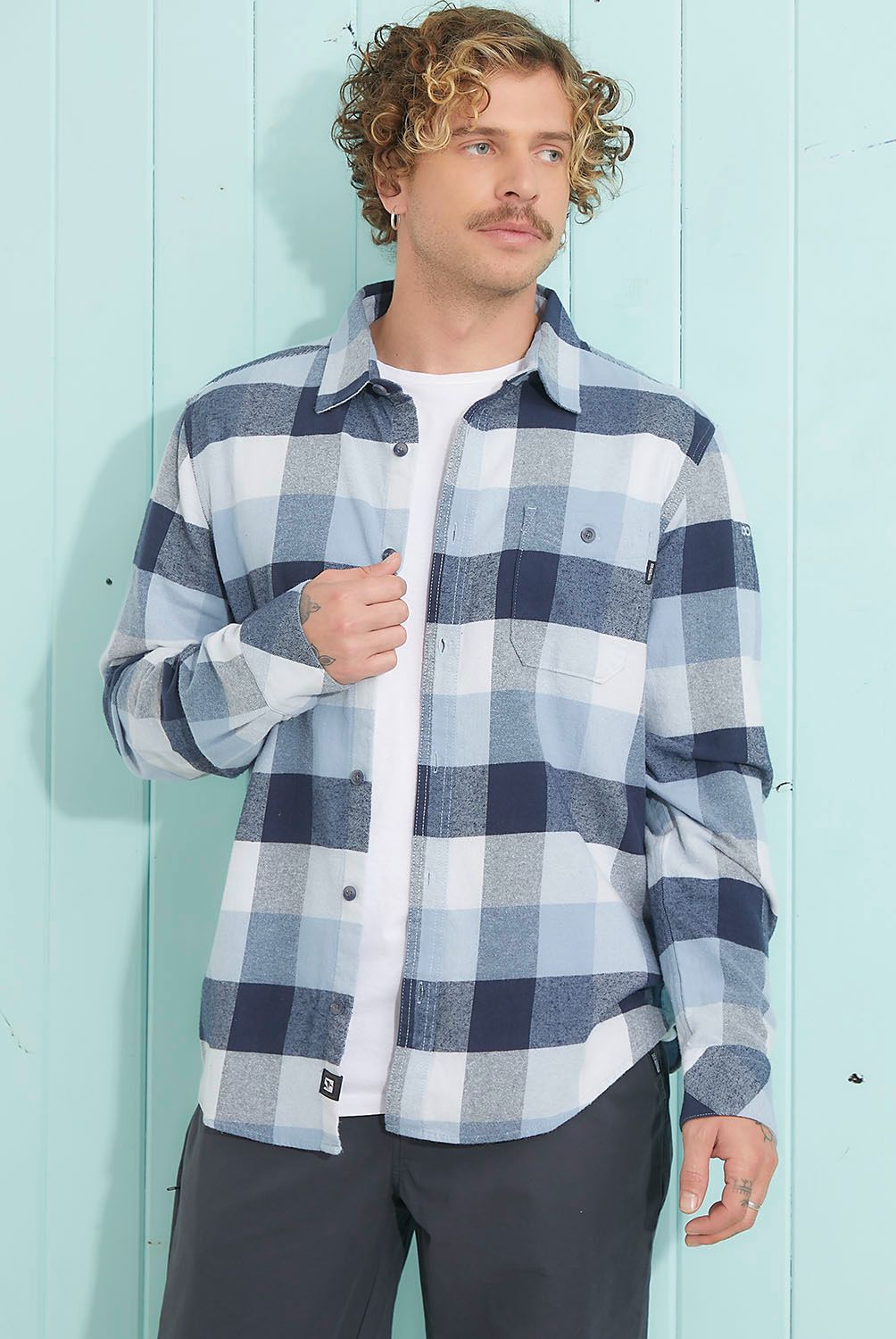 DOO AUSTRALIA - Camisa Manga Larga Algodón Hombre Doo Australia