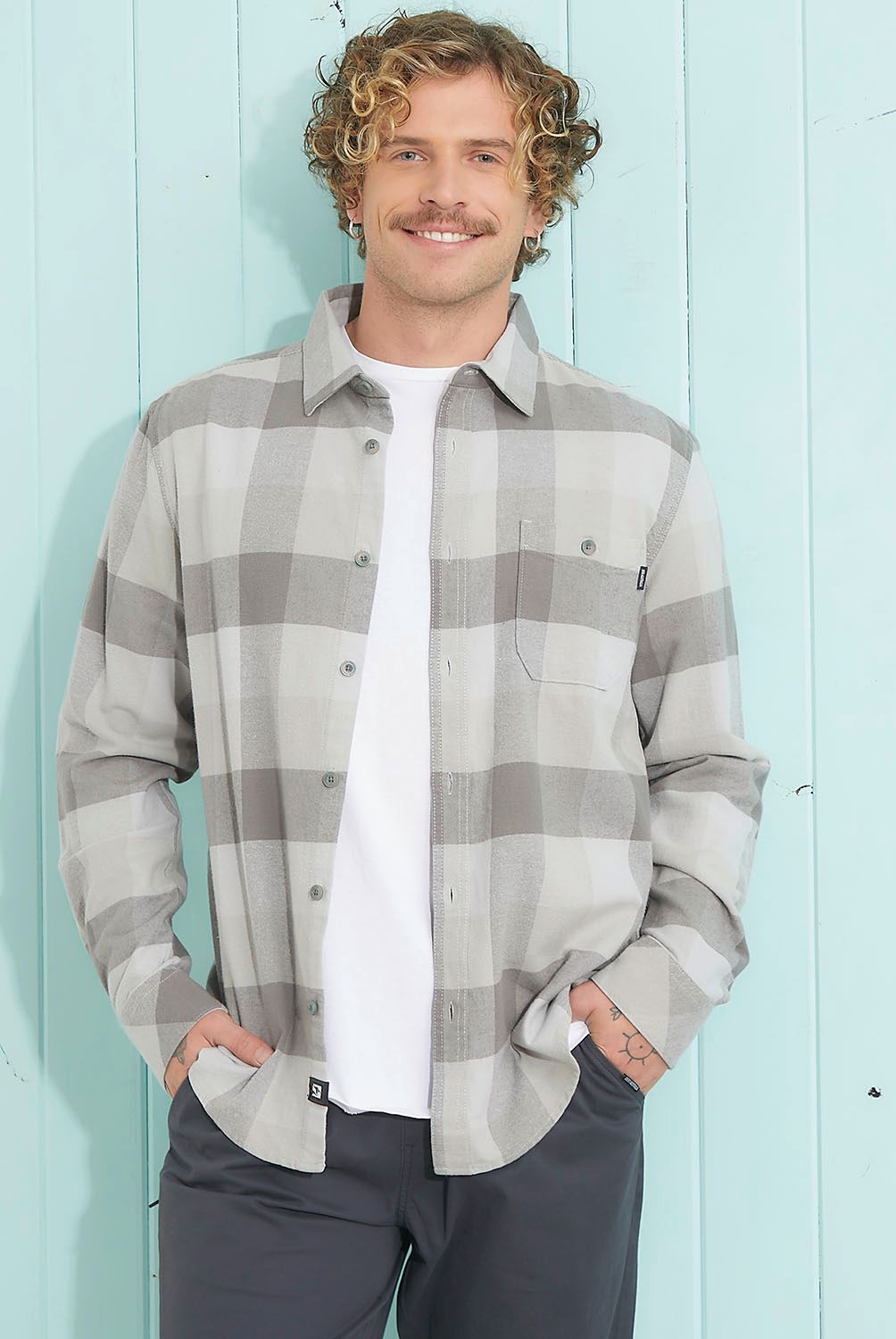 DOO AUSTRALIA - Camisa Manga Larga Algodón Hombre Doo Australia