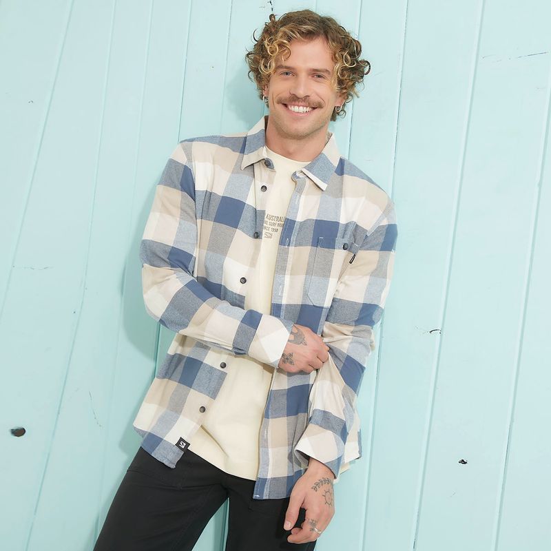 DOO AUSTRALIA - Camisa Manga Larga Algodón Hombre Doo Australia