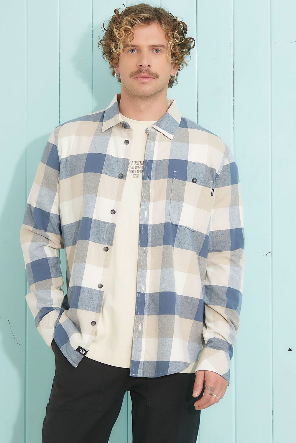 DOO AUSTRALIA - Camisa Manga Larga Algodón Hombre Doo Australia