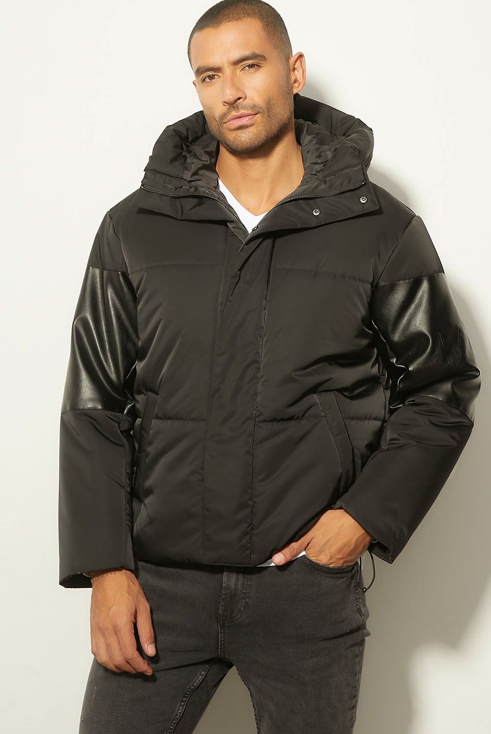 MOSSIMO - Parka Pu Casual Hombre Mossimo