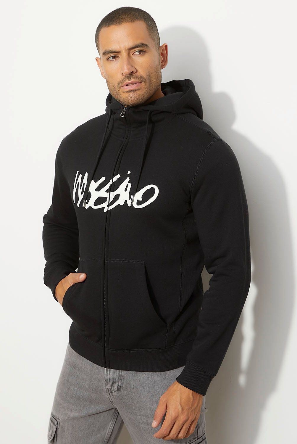 MOSSIMO - Polerón Cierre Algodón Hombre Mossimo