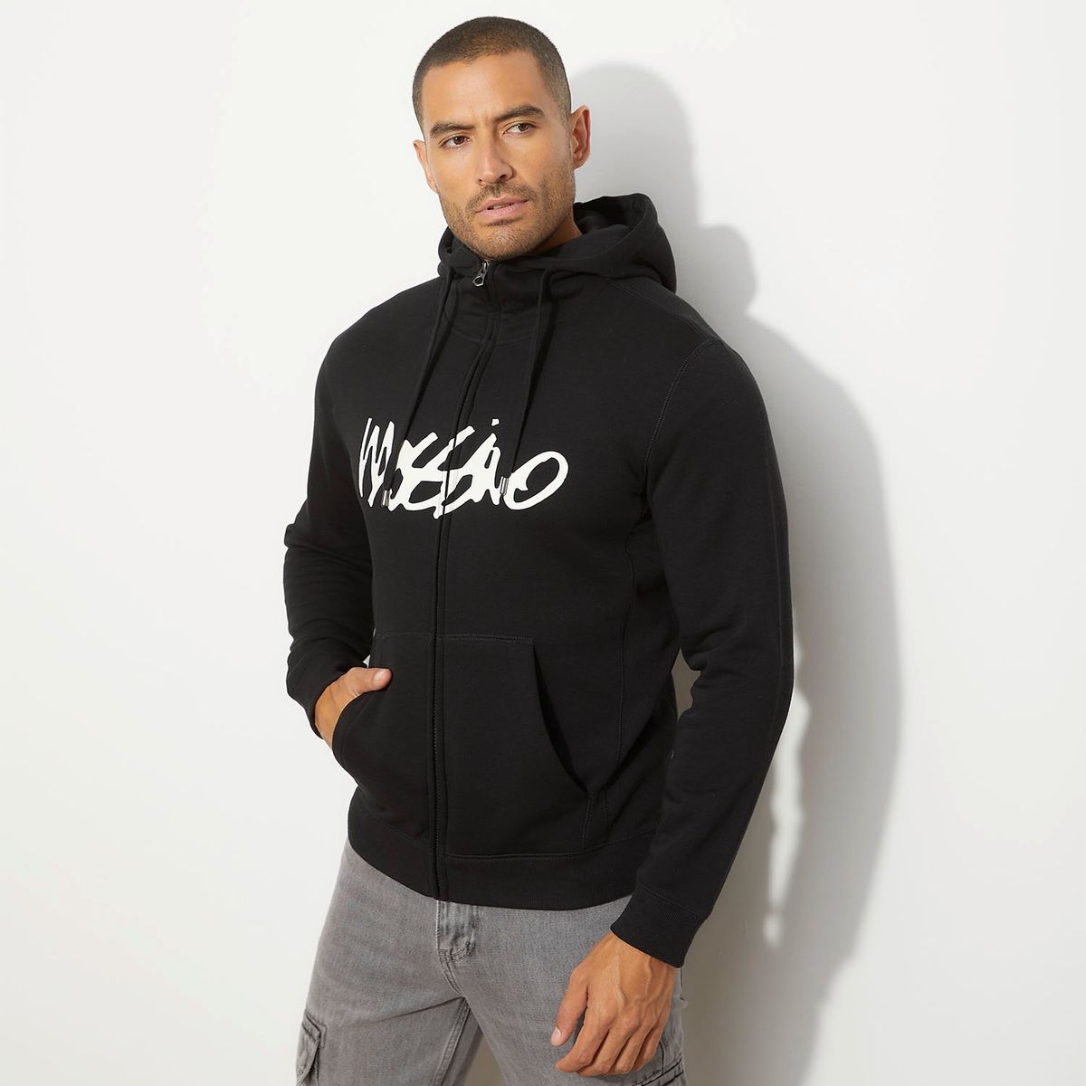 MOSSIMO - Polerón Cierre Algodón Hombre Mossimo