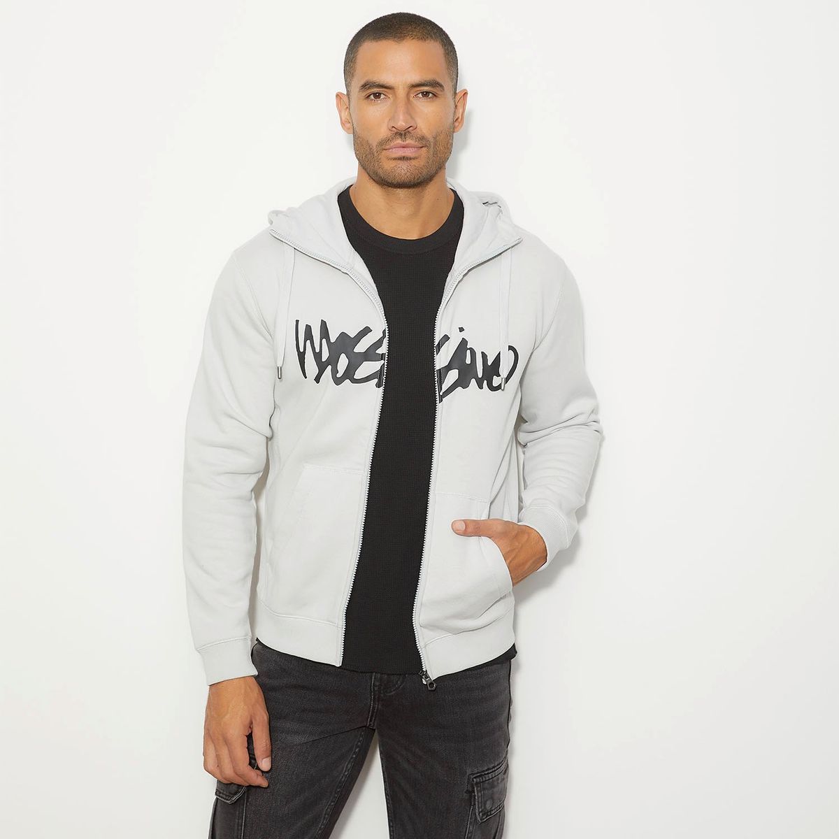 MOSSIMO - Polerón Cierre Algodón Hombre Mossimo