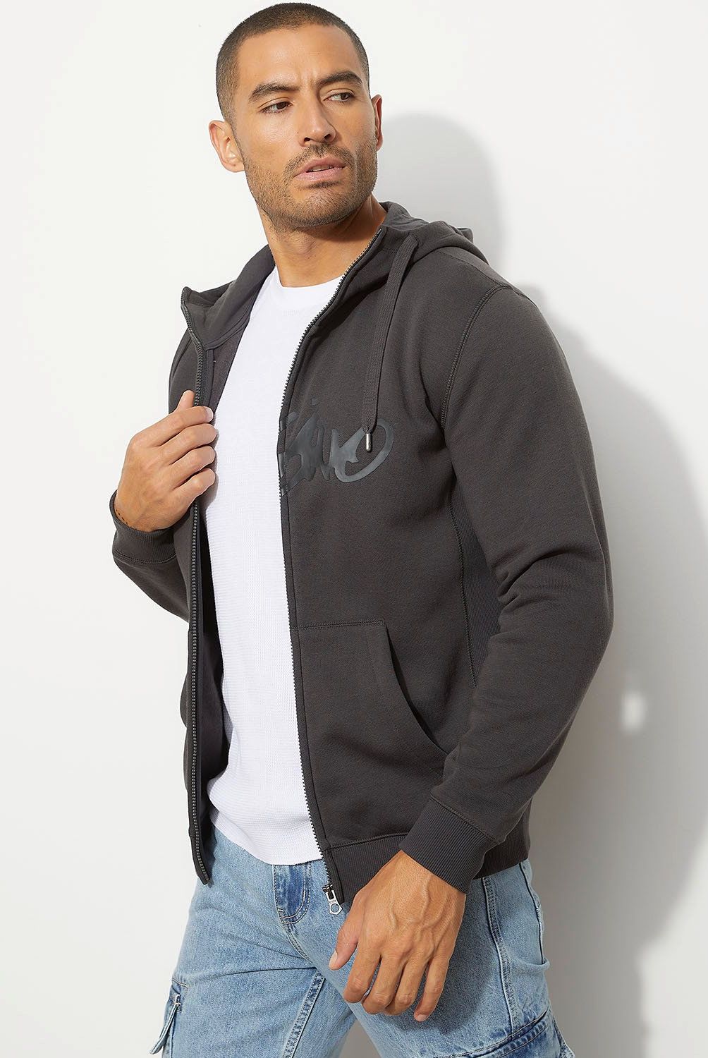 MOSSIMO - Polerón Cierre Algodón Hombre Mossimo