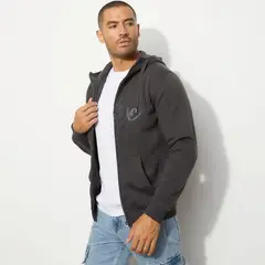 MOSSIMO - Polerón Cierre Algodón Hombre