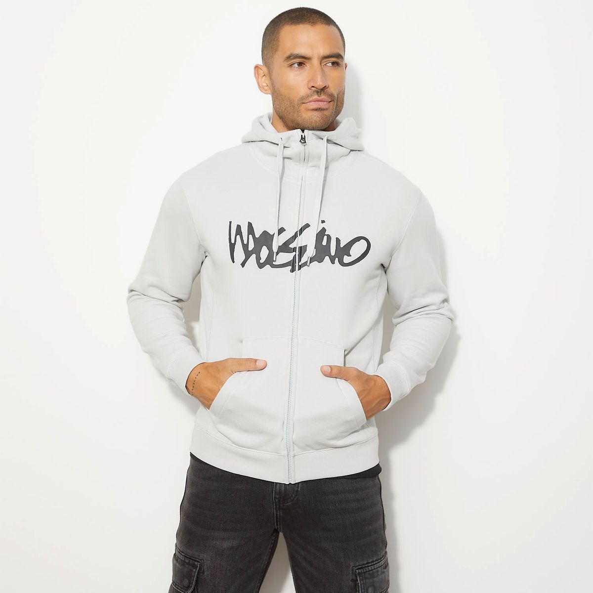 MOSSIMO - Polerón Cierre Algodón Hombre Mossimo