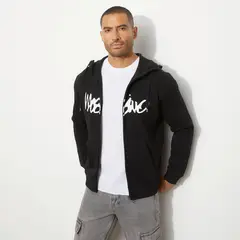 MOSSIMO - Polerón Cierre Algodón Hombre