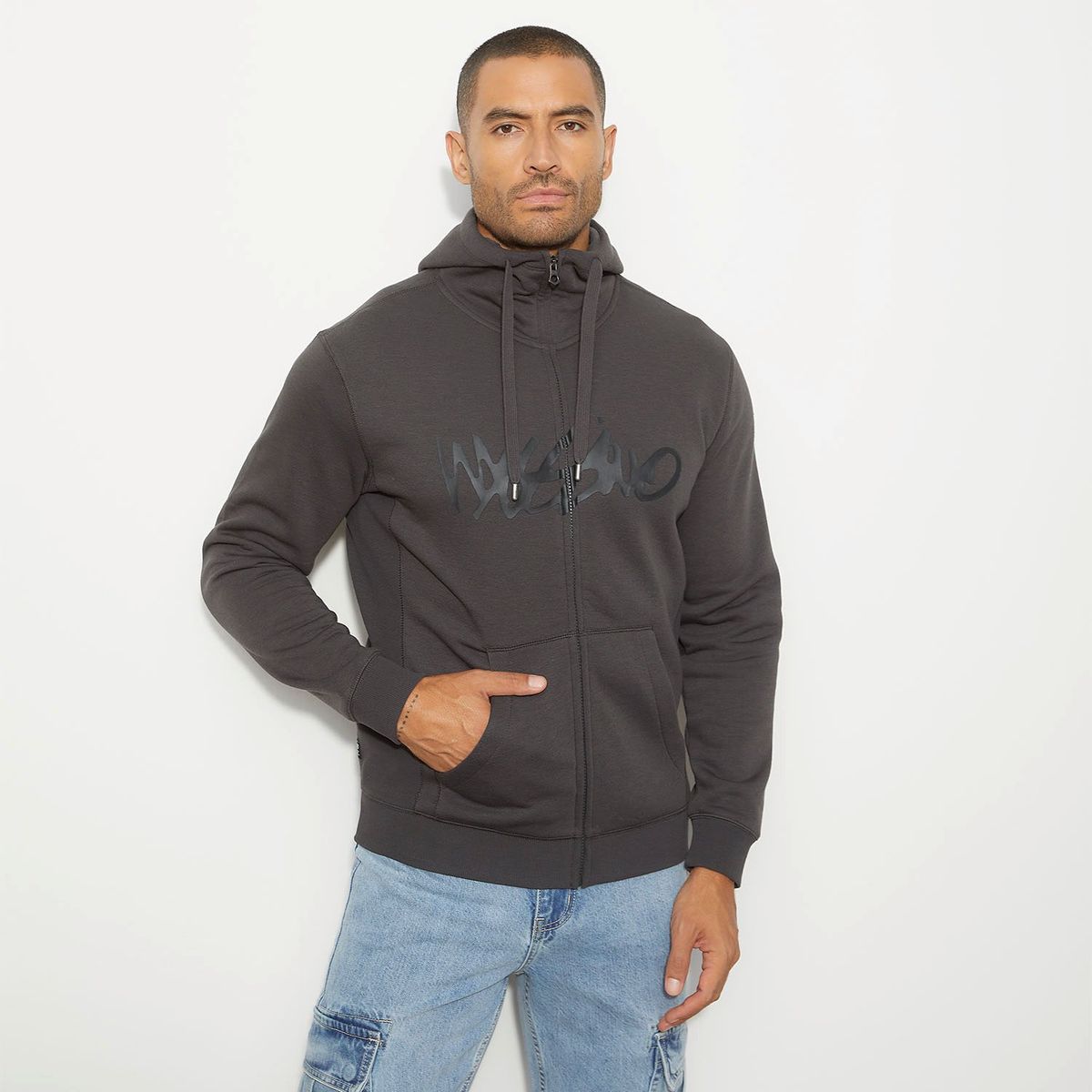 MOSSIMO - Polerón Cierre Algodón Hombre Mossimo