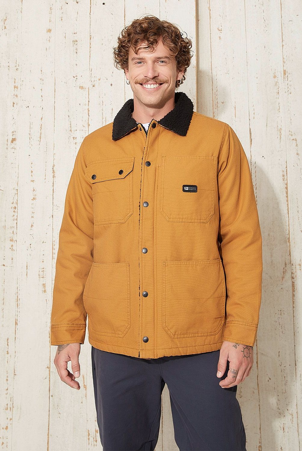 DOO AUSTRALIA - Chaqueta Casual Algodón Hombre Doo Australia Cuello Sherpa