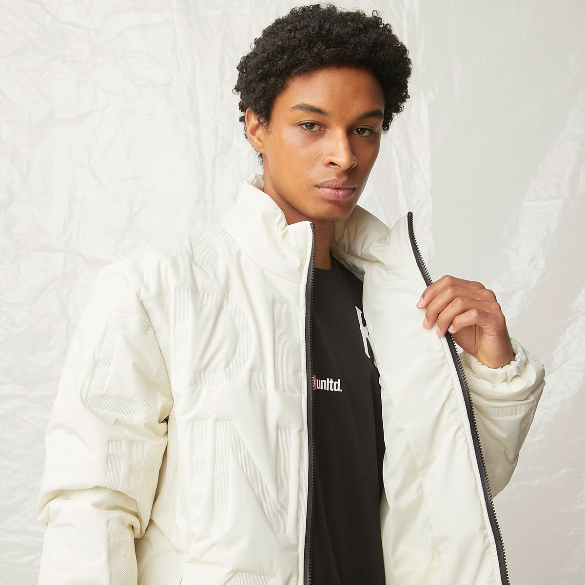 ECKO - Parka Manga Larga Logo Hombre Ecko