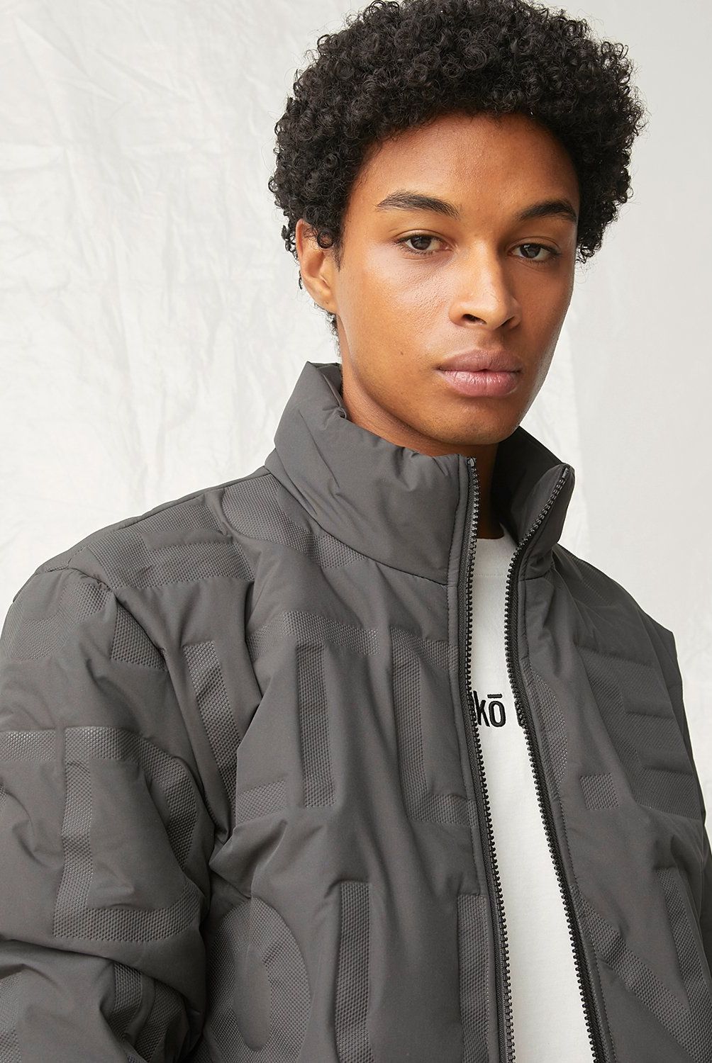 ECKO - Parka Manga Larga Logo Hombre Ecko