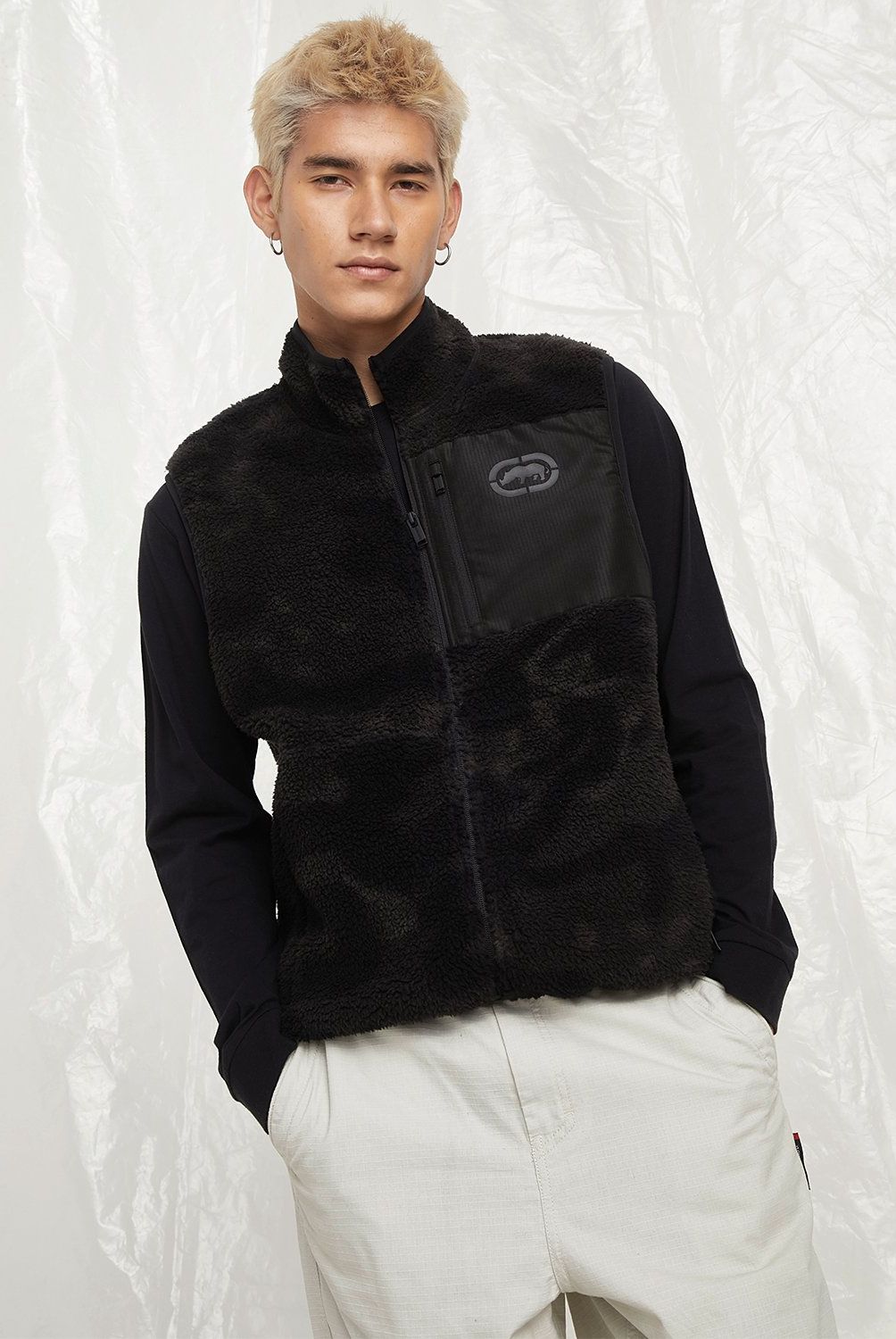 ECKO - Parka Sin Mangas Casual Hombre Ecko