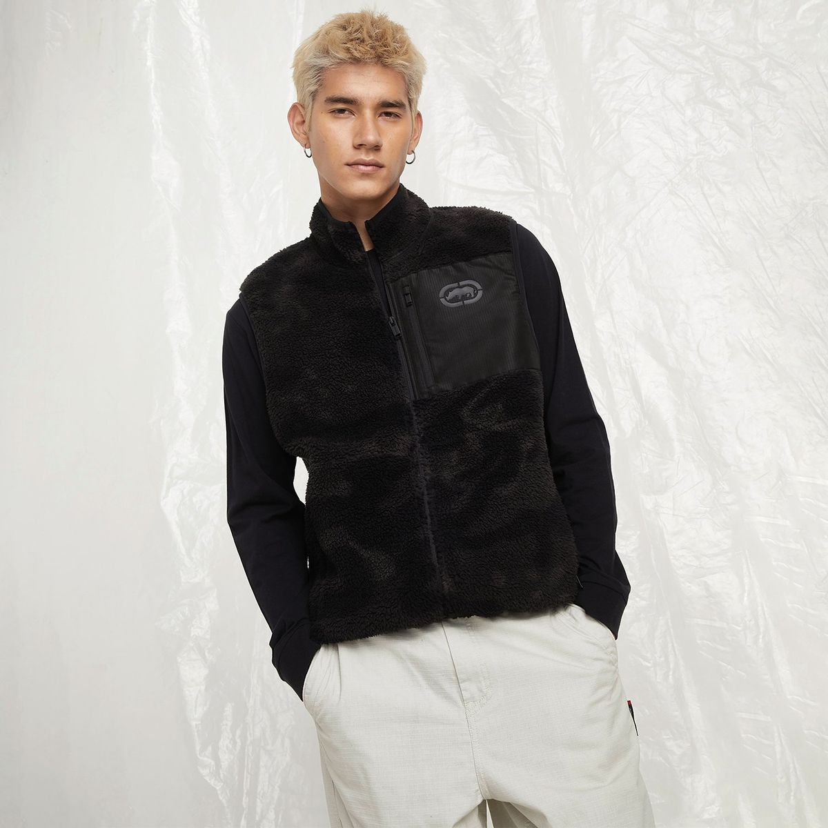 ECKO - Parka Sin Mangas Casual Hombre Ecko