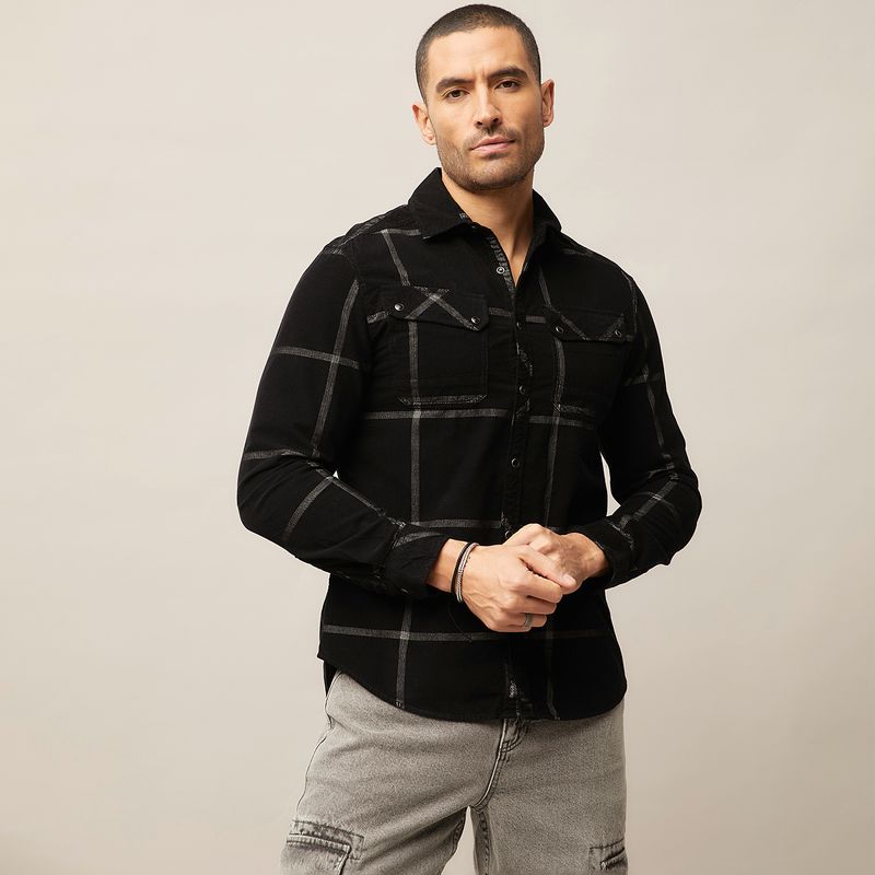 MOSSIMO - Camisa Casual Manga Larga Algodón Mossimo