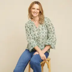 S COCCI - Blusa Estampada Manga Larga S.Cocci Mujer