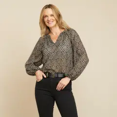 S COCCI - Blusa Estampada Manga Larga S.Cocci Mujer