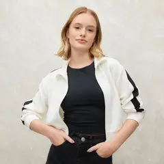 SYBILLA - Polerón Mujer Regular Fit Manga Larga