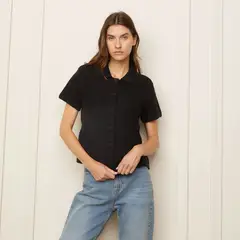 BASEMENT - Polera Punto Manga Corta Mujer