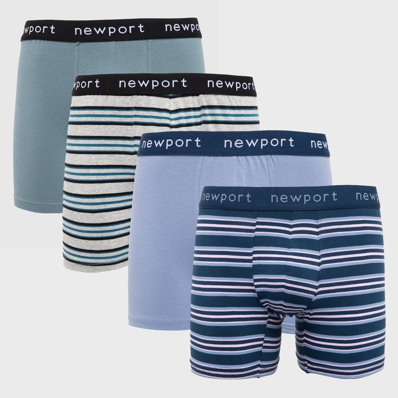 NEWPORT - Pack De 4 Boxers Algodón Hombre Newport