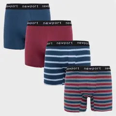 NEWPORT - Pack De 4 Boxers Algodón Hombre
