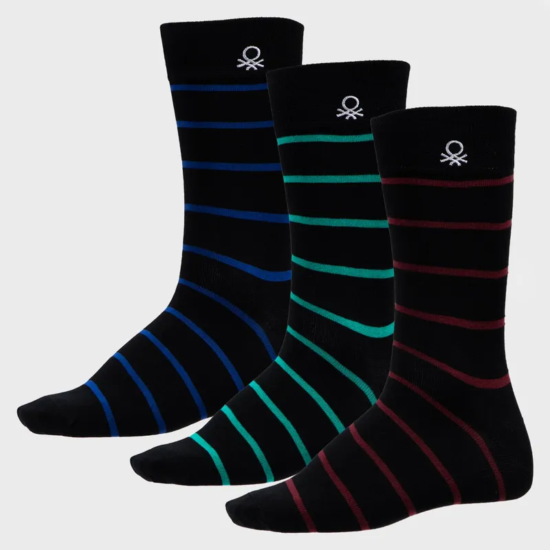 BENETTON - Pack De 3 Calcetines Sport Hombre Benetton