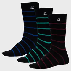 BENETTON - Pack De 3 Calcetines Sport Hombre