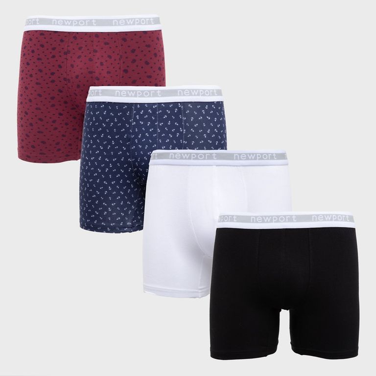 Pack De 4 Boxers Algodón Hombre