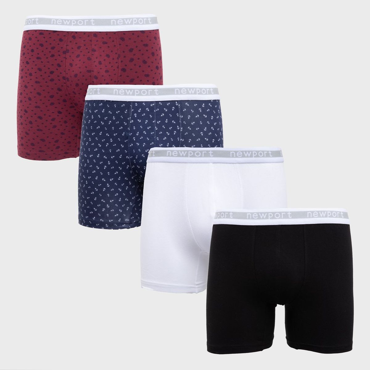 NEWPORT - Pack De 4 Boxers Algodón Hombre Newport