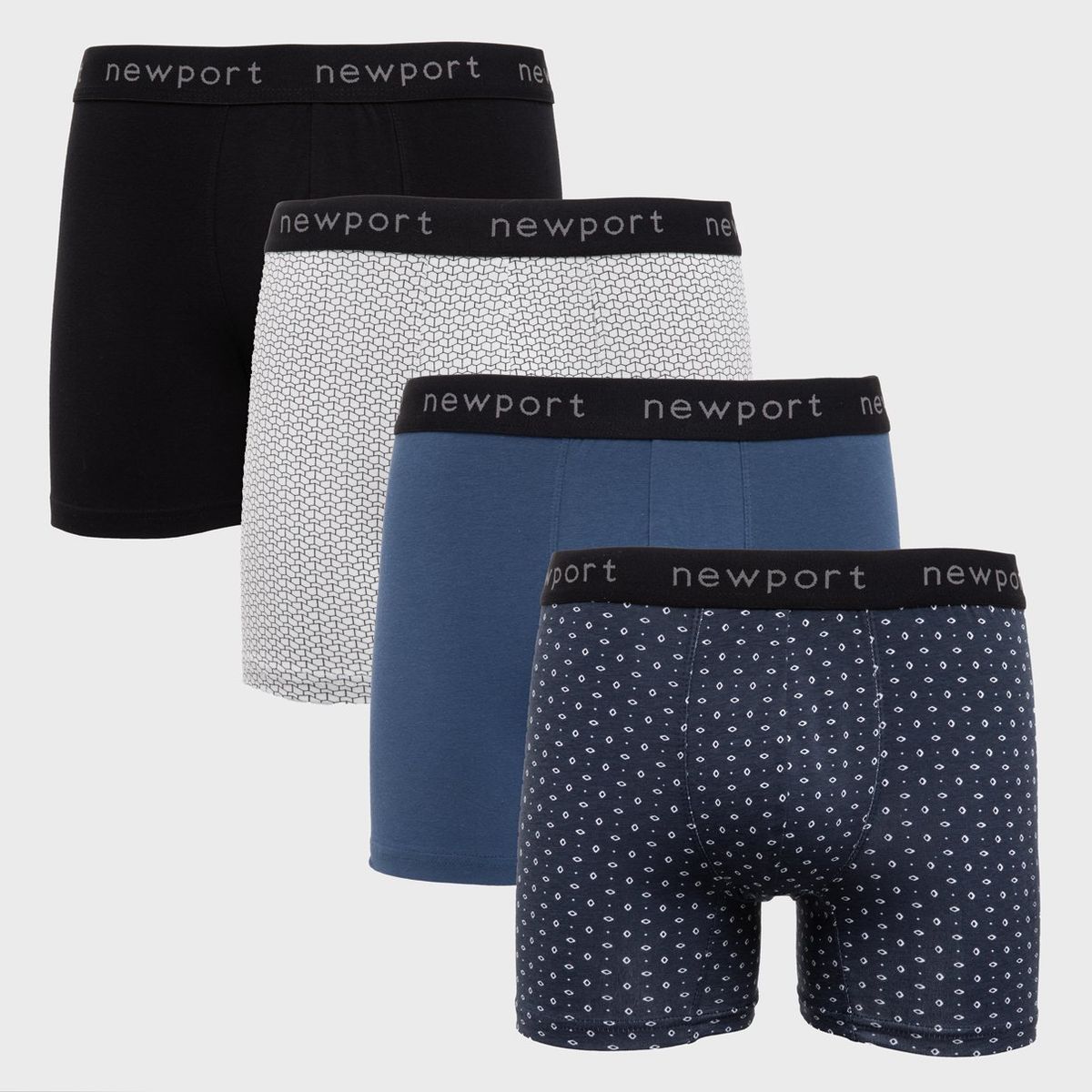 NEWPORT - Pack De 4 Boxers Algodón Hombre Newport