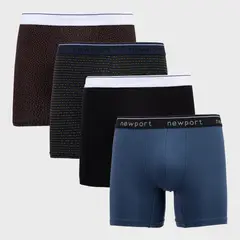NEWPORT - Pack De 4 Boxers Algodón Hombre