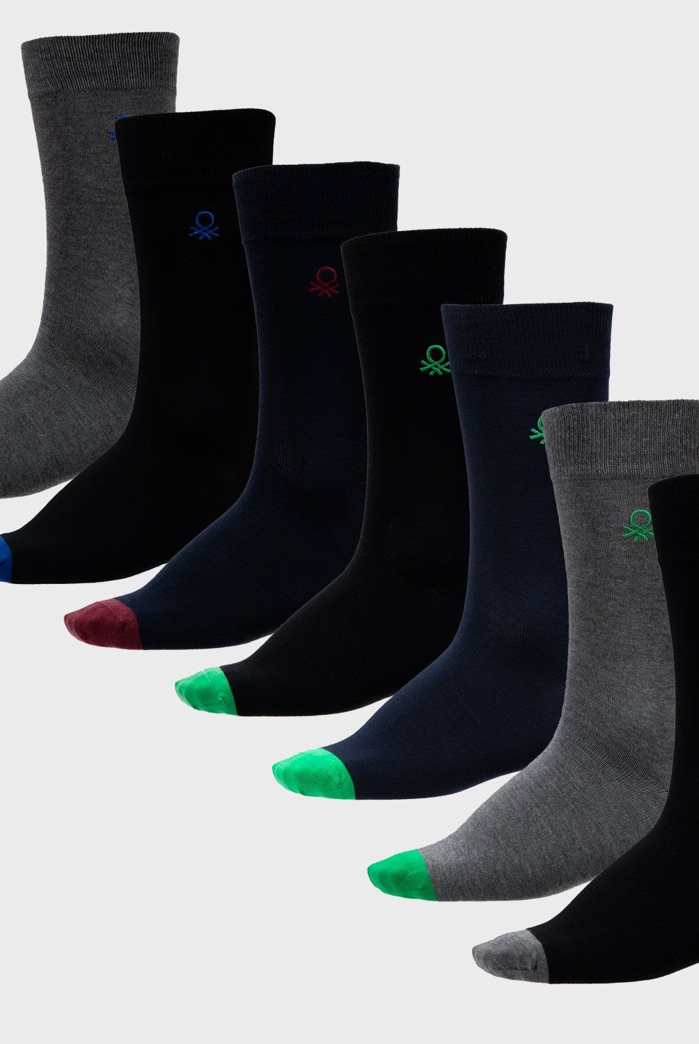 BENETTON - Pack De 7 Calcetines Sport Hombre Benetton