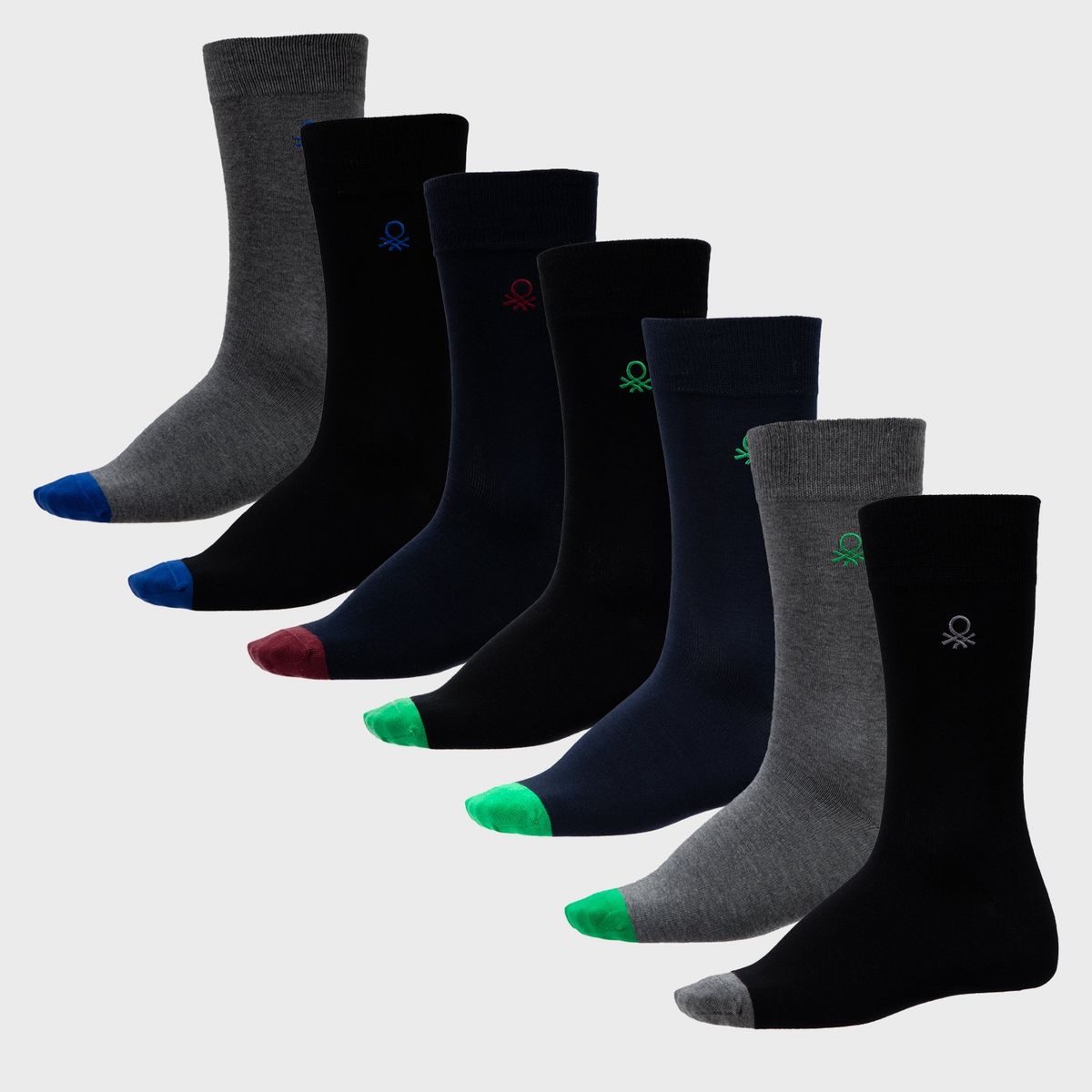 BENETTON - Pack De 7 Calcetines Sport Hombre Benetton