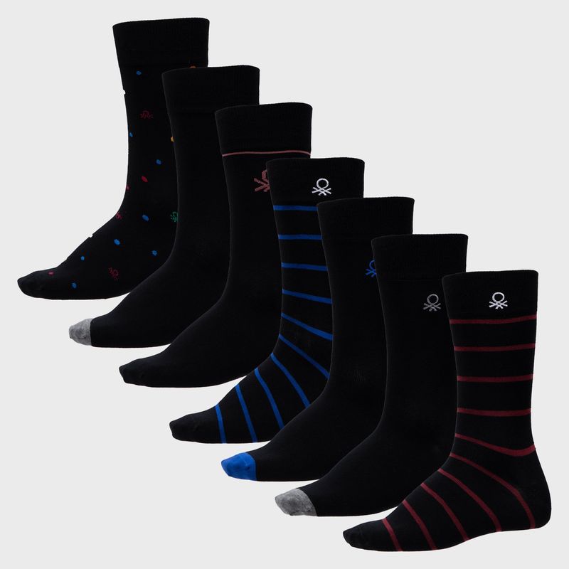 BENETTON - Pack De 7 Calcetines Sport Hombre Benetton