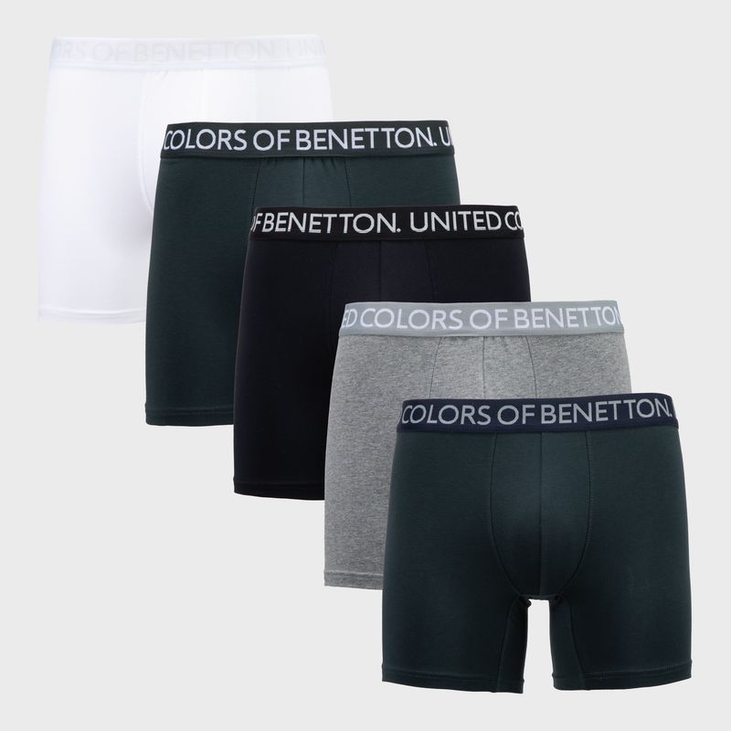 BENETTON - Pack De 5 Boxers Algodón Hombre Benetton