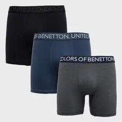 BENETTON - Pack De 3 Boxers Algodón Hombre