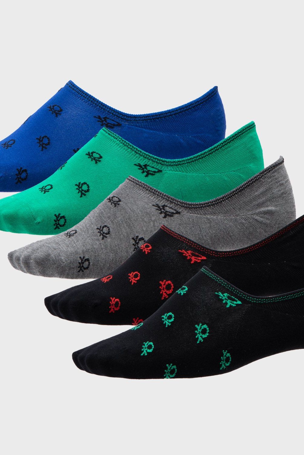 BENETTON - Pack De 5 Calcetines Invisibles Hombre Benetton