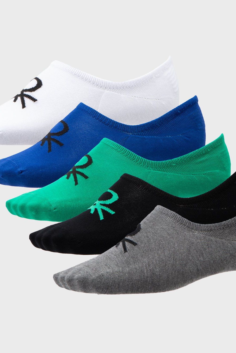 BENETTON - Pack De 5 Calcetines Invisibles Hombre Benetton