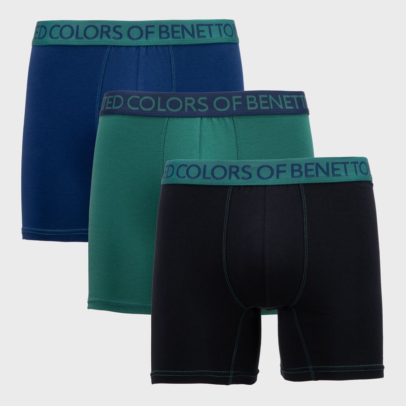BENETTON - Pack De 3 Boxers Algodón Hombre Benetton