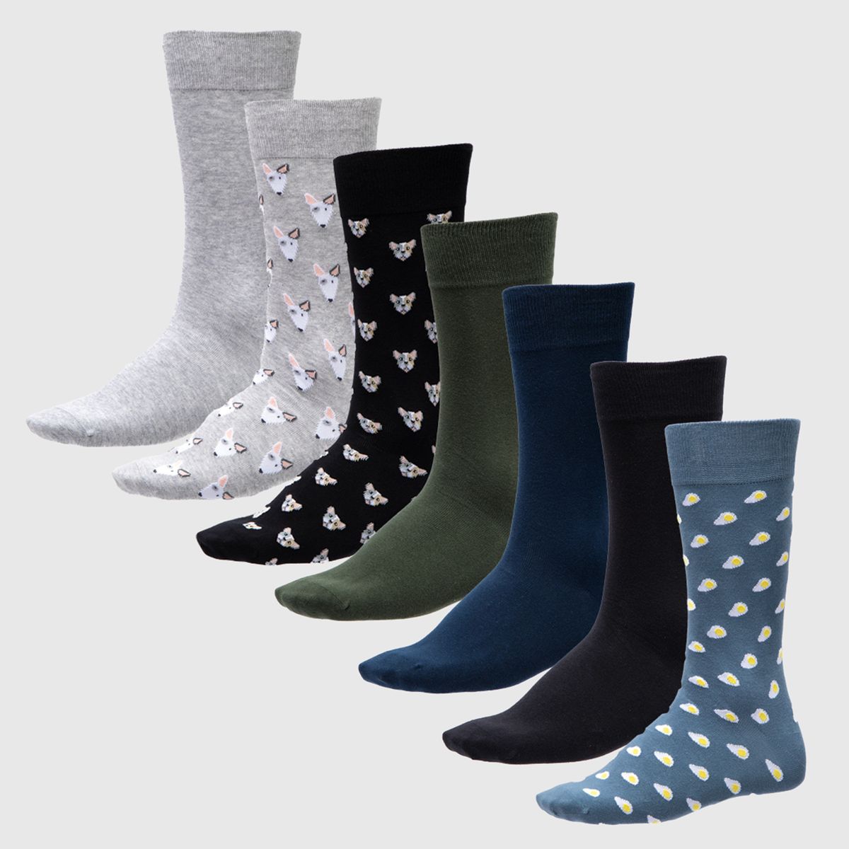 BASEMENT - Pack De 7 Calcetines Sport Hombre Basement