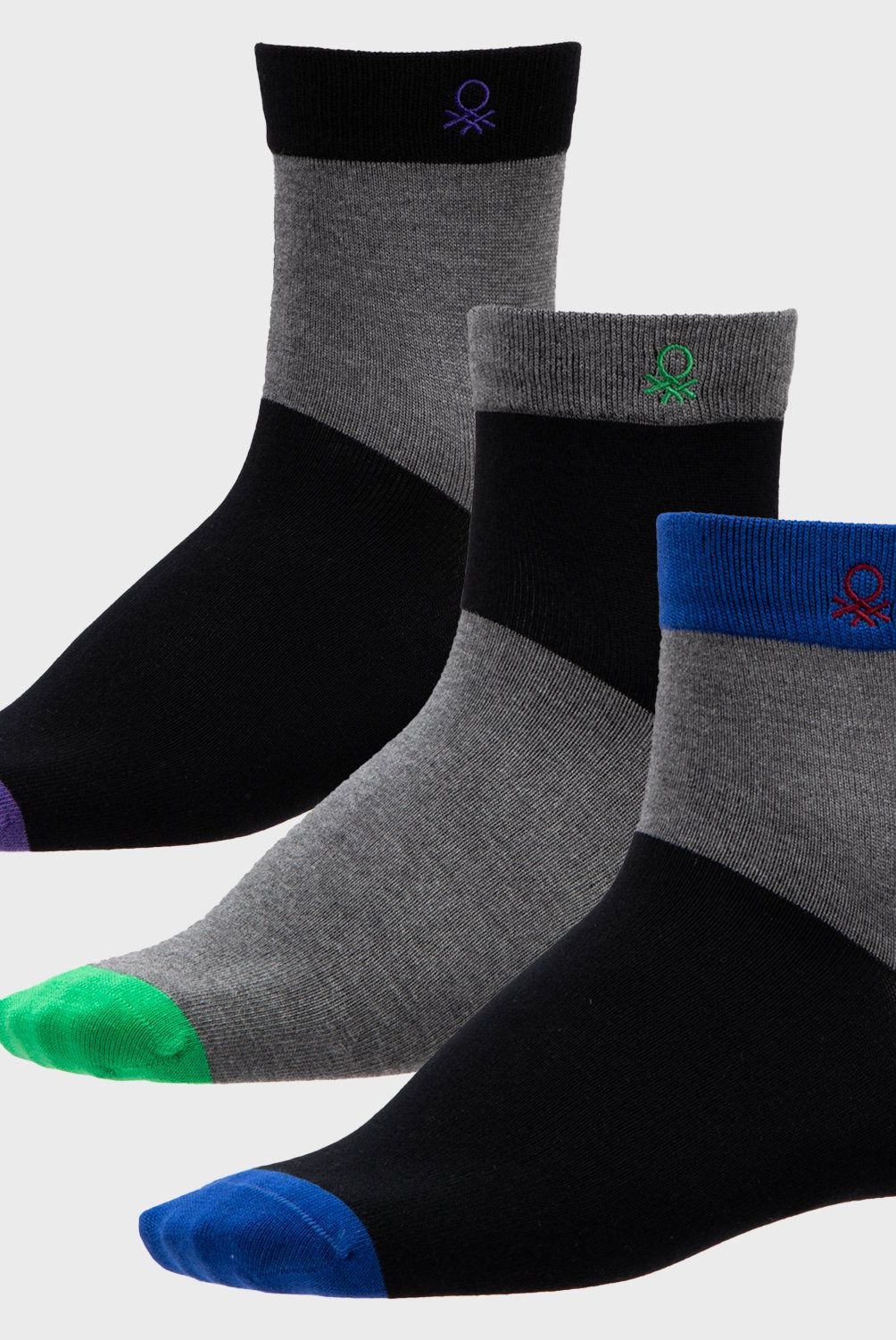 BENETTON - Pack De 3 Calcetines Sport Hombre Benetton