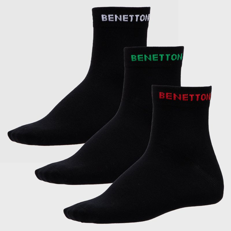 BENETTON - Pack De 3 Calcetines Sport Hombre Benetton