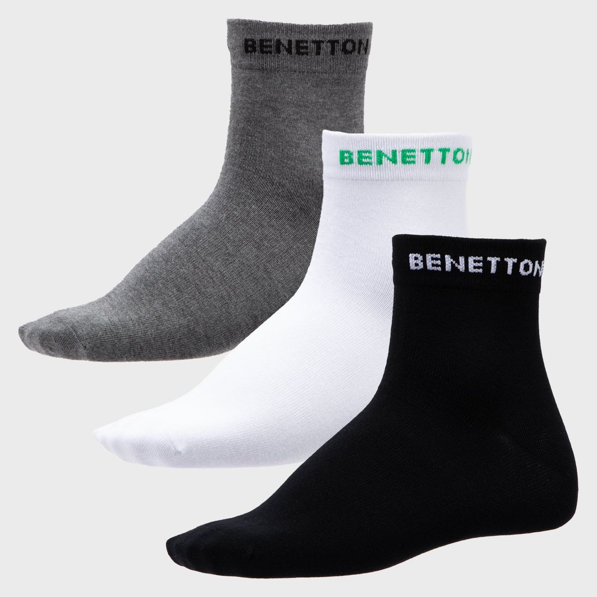 BENETTON - Pack De 3 Calcetines Sport Hombre Benetton