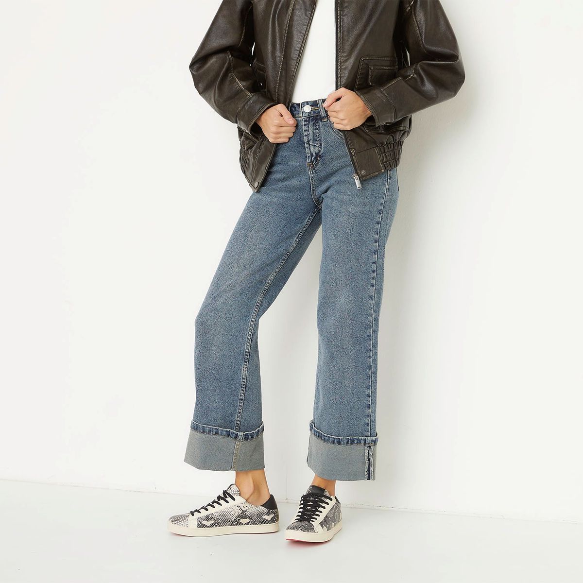 AMERICANINO - Zapatilla Urbana Mujer Cuero Gris Americanino