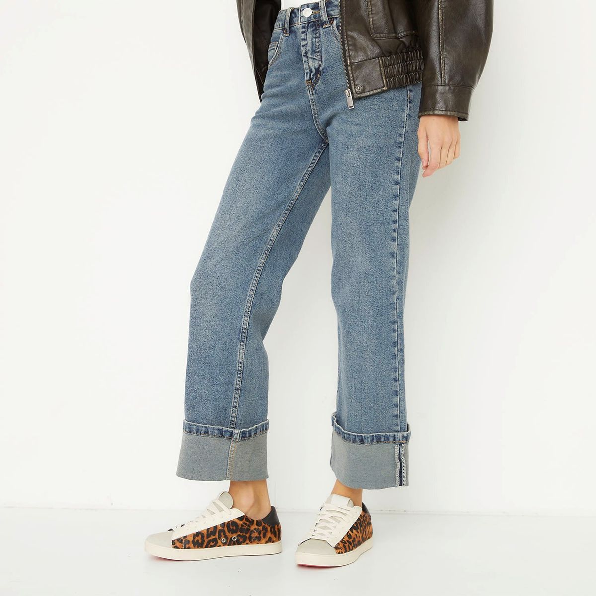 AMERICANINO - Zapatilla Urbana Mujer Cuero Animal Print Americanino