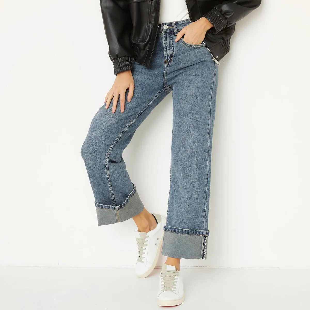 AMERICANINO - Zapatilla Urbana Mujer Cuero Blanco Americanino