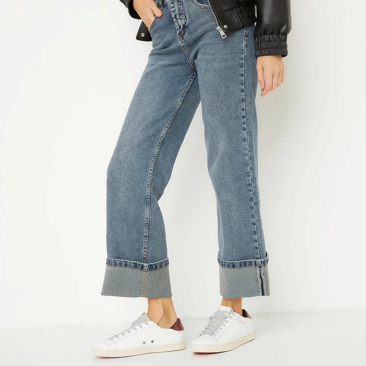 AMERICANINO - Zapatilla Urbana Mujer Cuero Blanco Americanino