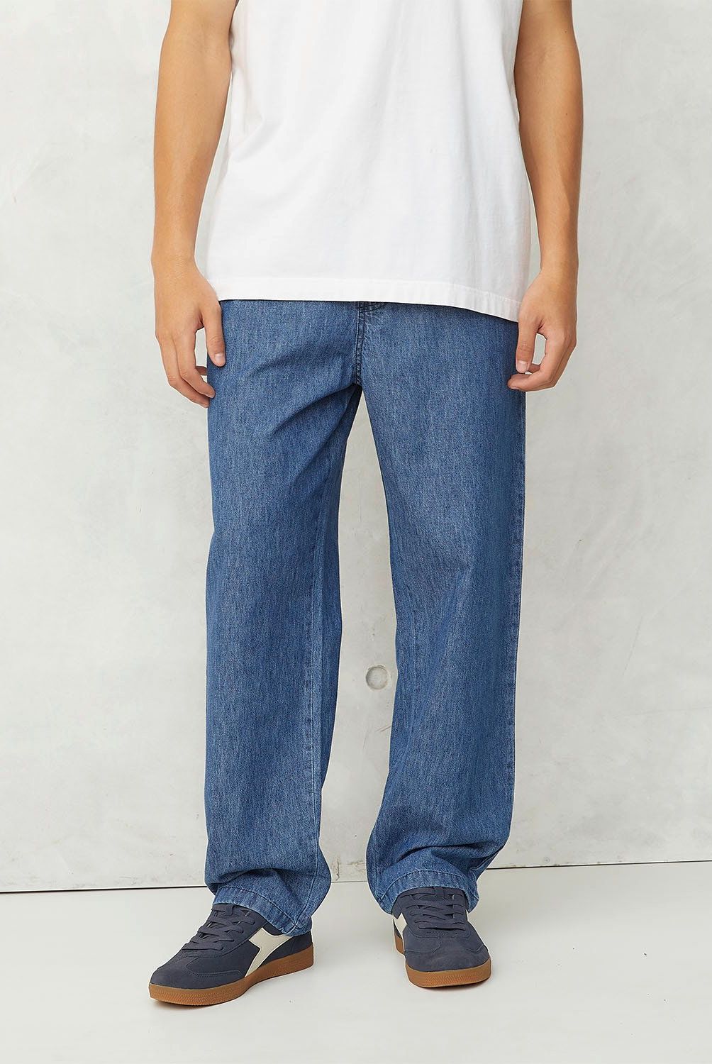 BEARCLIFF - Jeans Baggy Bearcliff Algodón Hombre Estilo Urbano