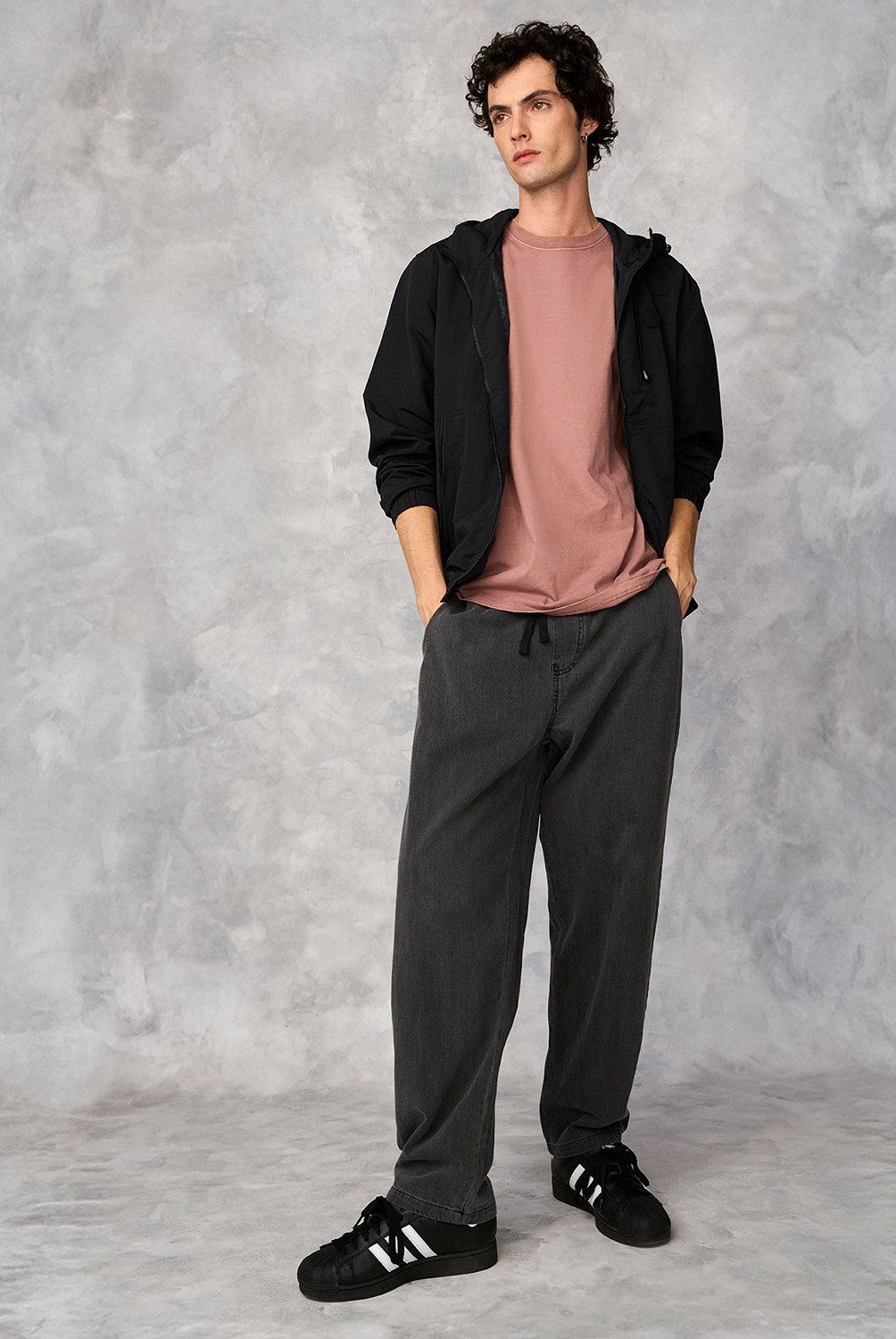 BEARCLIFF - Jeans Baggy Bearcliff Algodón Hombre Estilo Urbano